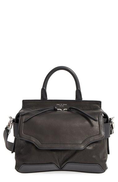 Rag & Bone 'small Pilot' Lambskin Leather Satchel -