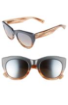 Women's Salt Pila 52mm Polarized Sunglasses - Oasis/ Silver Flash Mirror