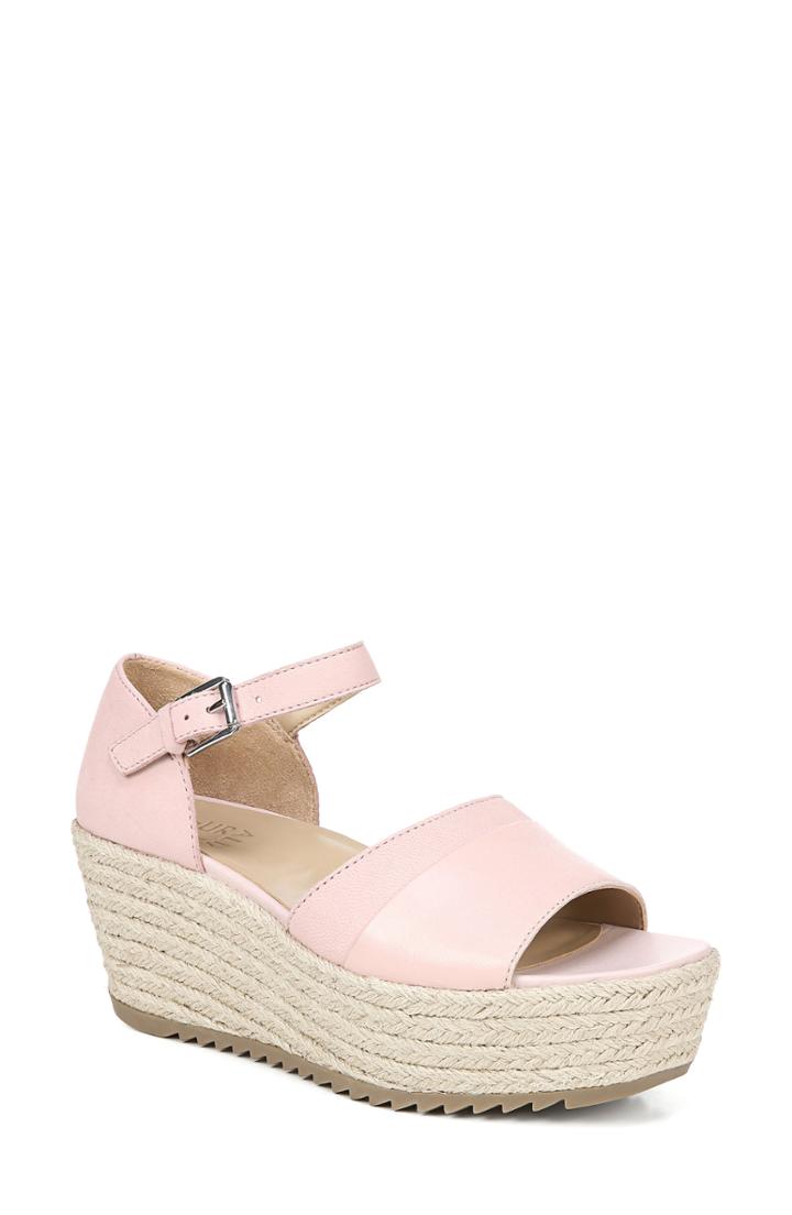 Women's Naturalizer Opal Espadrille Platform Wedge Sandal M - Pink