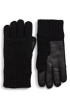 Men's Ugg Smart Wool Blend Gloves - Black