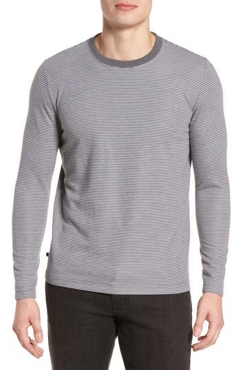 Men's Travis Mathew Outpost Stripe Pullover - Grey