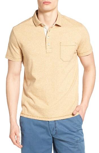 Men's Jeremiah Dixon Twist Yarn Jersey Polo - Brown