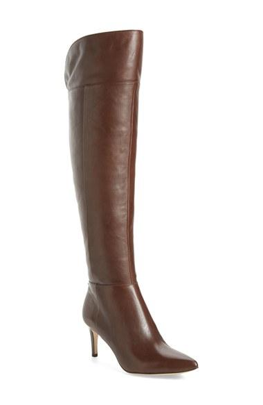 Women's Calvin Klein Coletta Over The Knee Boot M - Brown