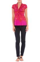 Women's Olian 'scarlet' Cinched Maternity Top