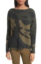 Women's Rag & Bone Sinclair Camouflage Jacquard Sweater - Green