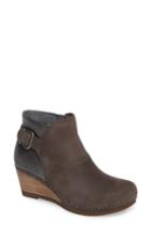 Women's Dansko 'shirley' Wedge Bootie .5-9us / 39eu M - Grey