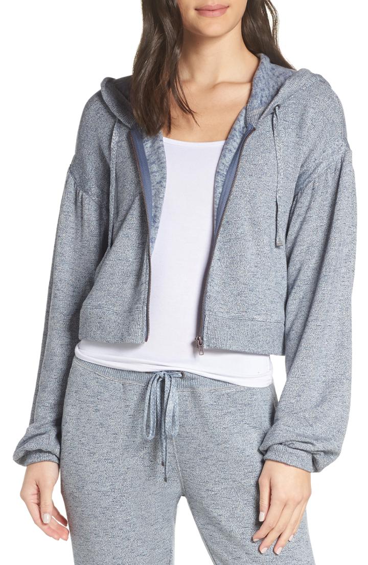 Women's Make + Model Lounge Around Zip Hoodie - Blue