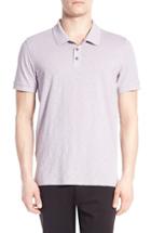 Men's Vince Slub Cotton Polo - Purple