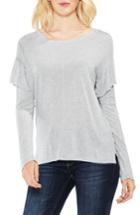 Women's Two By Vince Camuto Seam Ruffle Shoulder Top - Grey