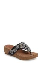 Women's Comfortiva Sade Embellished Flip Flop M - Black