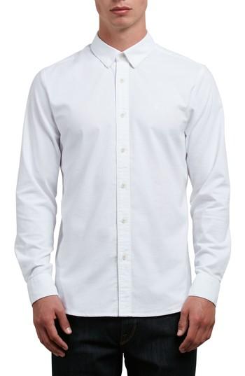 Men's Volcom Stretch Oxford Shirt - White