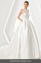 Women's Rosa Clara Dream Lace Bodice Ballgown, Size In Store Only - Ivory