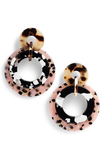 Women's Lele Sadoughi Banded Hoop Earrings