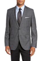 Men's Boss Jeen Trim Fit Wool Sport Coat L - Grey