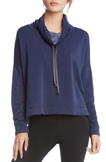 Women's Karen Kane Cowl Neck Pullover - Blue