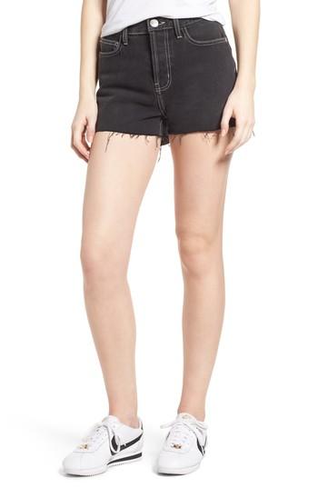 Women's Current/elliott The Ultra High Waist Denim Shorts - Black