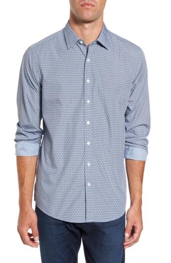 Men's Rodd & Gunn Sports Fit Print Sport Shirt - Blue