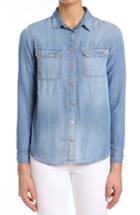 Women's Mavi Sammy Indigo Gold Denim Shirt - Blue