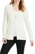 Women's Foxcroft Marcelle Textured Cardigan - Ivory