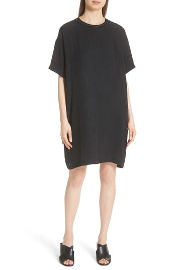 Women's Vince Rib Trim Dress - Black