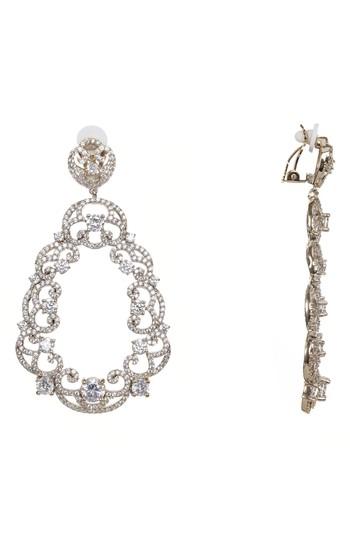 Women's Nina Scroll Pave Earrings