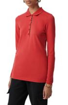 Women's Burberry Zulia Polo Shirt, Size - Red