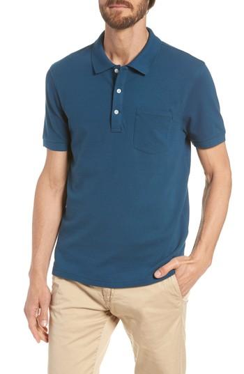 Men's J.crew Stretch Cotton Polo Shirt - Blue