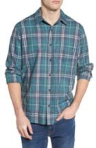Men's Rails Lennox Slim Fit Plaid Woven Shirt, Size - Blue