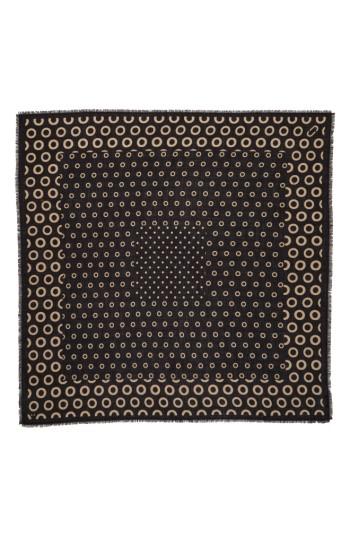 Women's Marc Jacobs Dots & Rings Wool Scarf, Size - Black