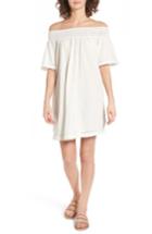 Women's Roxy Moonlight Shadows Off The Shoulder Dress - White