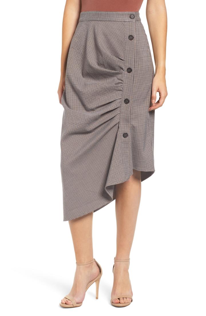 Women's Chelsea28 Gathered Midi Skirt - Brown