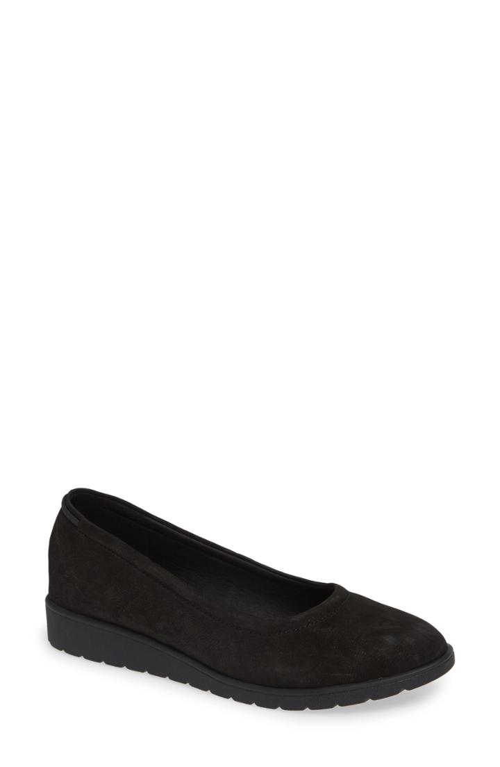 Women's Eileen Fisher Honest Flat .5 M - Black