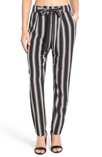 Women's Mimi Chica Tie Waist Pants - Black