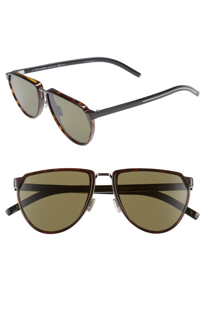 Men's Dior 58mm Sunglasses - Dark Havana