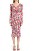 Women's Dolce & Gabbana Cassate Print Silk Blend Dress Us / 42 It - Pink
