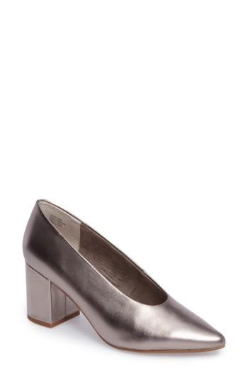 Women's Seychelles Rehearse Pointy Toe Pump .5 M - Metallic
