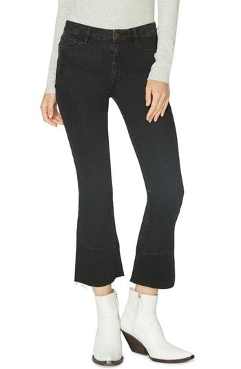 Women's Sanctuary Connector Kick Crop Jeans - Black