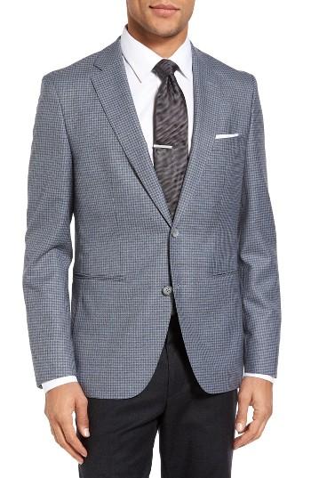 Men's Boss Jedson Trim Fit Check Wool Sport Coat