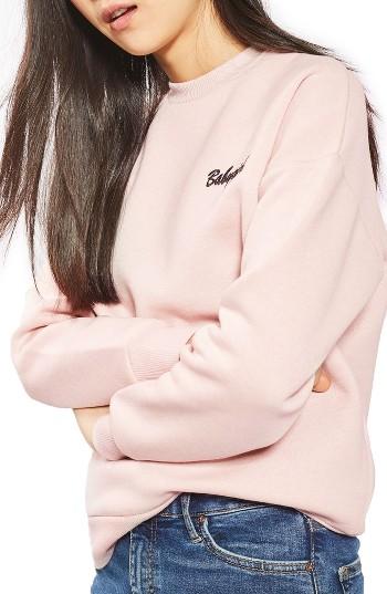 Petite Women's Topshop By Tee & Cake Babygirl Sweatshirt P Us (fits Like 00p) - Pink