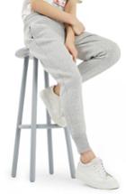 Women's Topshop Step Hem Jogger Pants Us (fits Like 0) - Grey