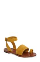 Women's Free People Torrence Ankle Wrap Sandal Us / 37eu - Yellow