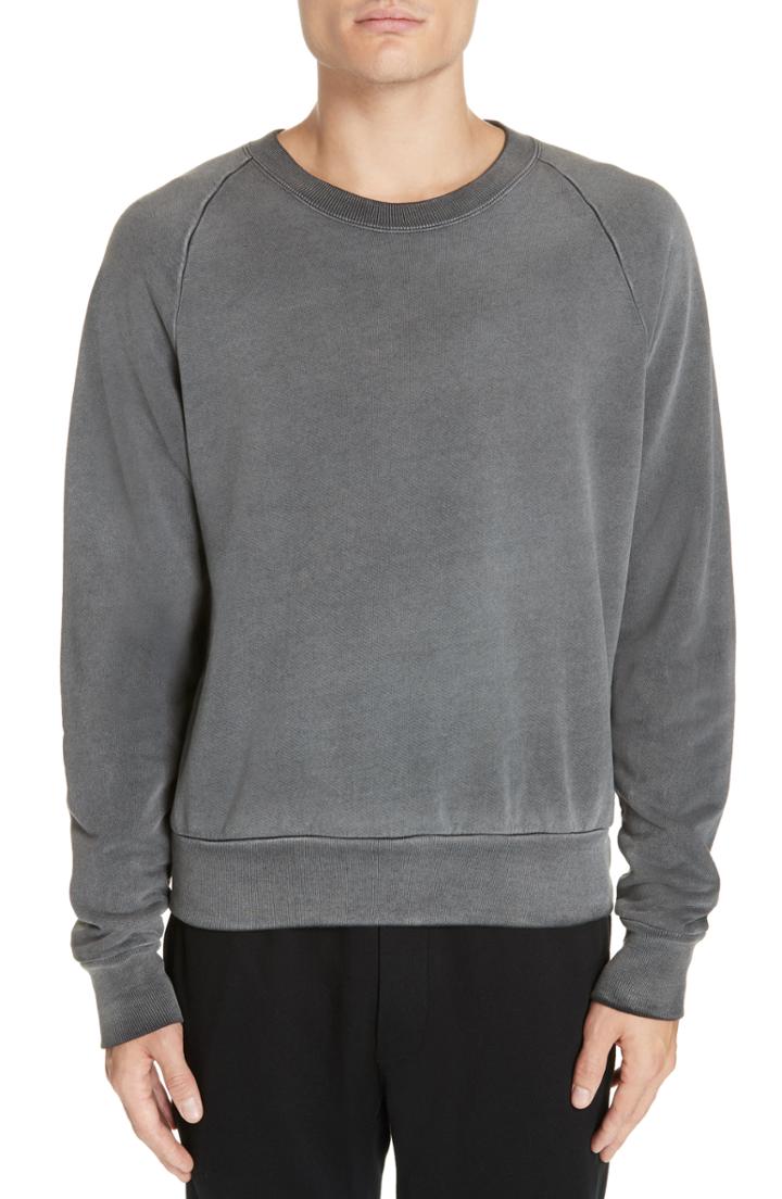 Men's John Elliott Thermal Lined Sweatshirt - Black
