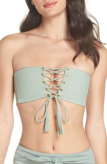 Women's Montce Corset Bikini Top - Green