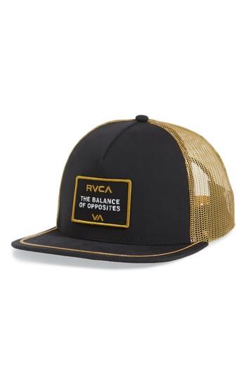 Men's Rvca Billboard Trucker Hat - Black