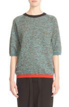 Women's Marni Contrast Trim Wool Blend Sweater