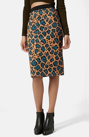 Women's Topshop Leopard Print Tube Skirt