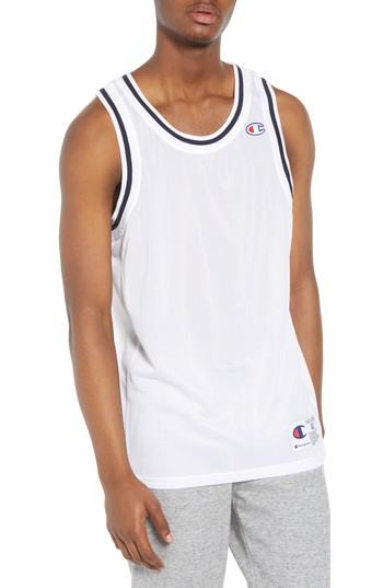 Men's Champion City Mesh Tank - White