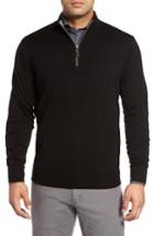 Men's Peter Millar Merino Wool & Silk Quarter Zip Pullover