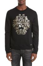 Men's Versace Collection Corinthian Logo Graphic Sweatshirt, Size - Black