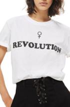 Women's Topshop Female Revolution Graphic Tee - White